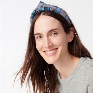 J. Crew Plaid Knot Headband